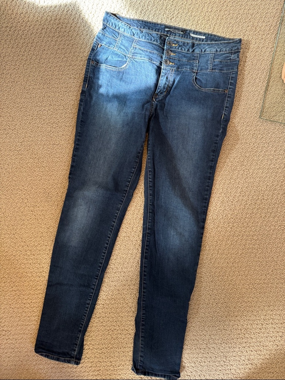 Lovesick Dark Blue Denim Jeans